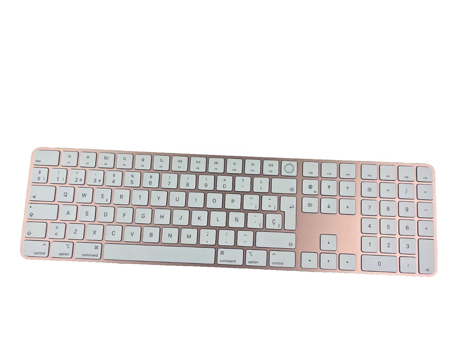 Apple Magic Keyboard A2520 Touch ID Numeric Keypad USB-c Cable Spanish Pink - Image 1 of 2