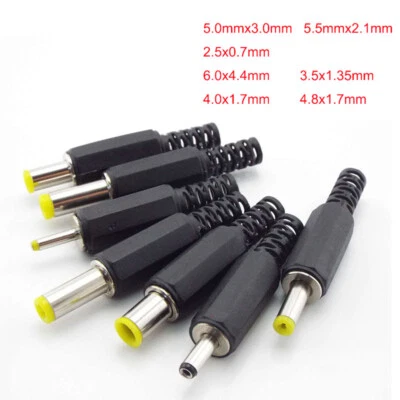 5x DC Power 4.0 x 1.7mm Male Plug Adapter Socket Jack Adapter Connector 4.8x1.7 - Image 1 of 4