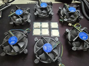 Intel Celeron G3900 Pentium G4400t G4600 Lga 1151 Cpu Processor Cooler Lot Of 6 - Picture 1 of 8