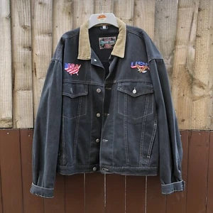 Blue Joe Demin Jacket With Keep It Country & USA Patches - Size S - Picture 1 of 8
