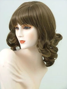 Long Wigs Alluring Big Curls   Light Golden  Brown    AL22 - Picture 1 of 4