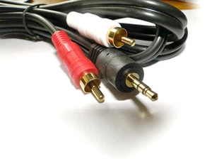 CABLE AUDIO JACK 3.5mm ESTEREO MACHO a 2 CONECTORES RCA MACHO 1.5m - Imagen 1 de 1