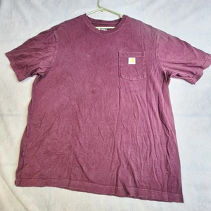 Carhartt Workwear Pocket T-Shirt Kurzarm Loose Fit Herren XL Burgundy - Bild 1 von 9