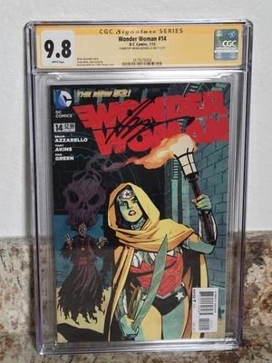 Wonder Woman #14 DC 2013 CGC 9.8 Signed by Brian Azzarello; Cliff Chiang cover - Image 1 of 3