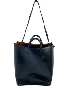 Natsudo Tote Bag SULKA L Leather Black Used - Picture 1 of 9