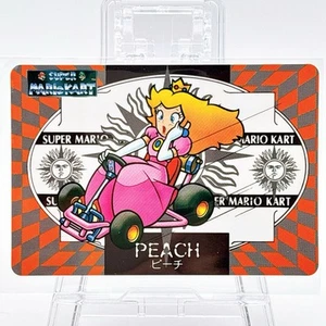 Tarjeta Super Mario Kart Melocotón Juego de Cartas Coleccionables Nintendo Japonés De Colección Raro Carddass - Imagen 1 de 8