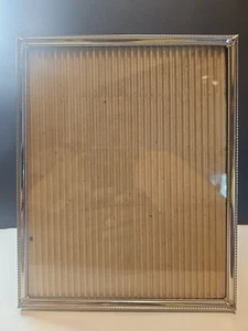 VTG 8 X 10 Sliver Tone Metal Ornate Picture Frame - Picture 1 of 7