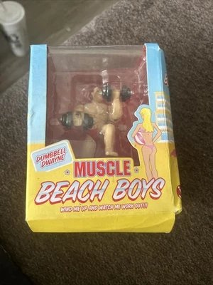 Juguetes de cuerda vintage Muscle Beach Boys 'Dumbell Dwayne' Foto 1 de 4