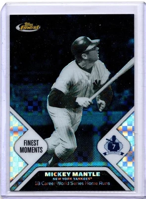2006 Topps Finest - Mickey Mantle Finest Moments Mickey Mantle #MMFM11 Blue... - Image 1 of 2