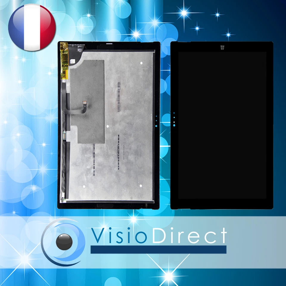Vitre Tactile + Ecran LCD pour Microsoft Surface Pro 3 1631 12.3" noir