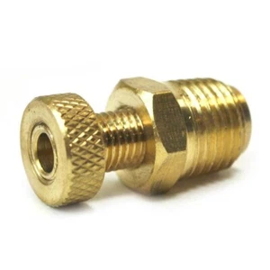 1/4" NPT Male Knurled Knob Type Drain Cock Valve - DV14 - Picture 1 of 2
