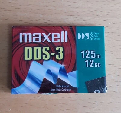 Maxell DDS-3 Data Cartridge 12 GB  originalverpackt/verschweißt - Bild 1 von 2