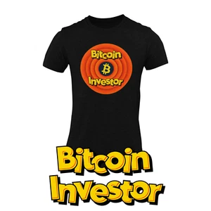 Bitcoin Coin Investor Looney Tune Theme Crypto Currency Custom T-Shirt - Picture 1 of 8
