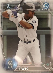 2016 Bowman Draft Baseball Chrome Draft Picks #BDC-60: Kyle Lewis Bowman Chrome - Picture 1 of 4