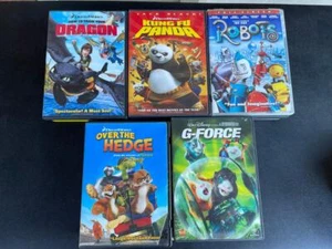 5 DREAMWORK'S AND WALT DISNEY CHILDRENS DVD MOVIES LOT G-FORCE,ROBOTS,DRAGON - Imagen 1 de 1