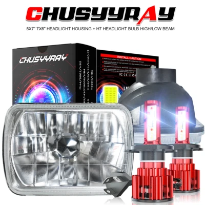 un par de faros LED 7x6 5x7 punto alto/bajo para camión comercial Sterling LT9500 Foto 1 de 4