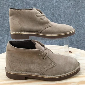 Clarks Boots Womens 8.5 M Ankle Desert Chukka Ankle 5260 Beige Suede Lace Up - Picture 1 of 15
