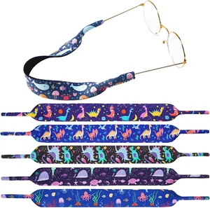 6 Pcs Kids Eyeglass Strap Adjustable Kid Eyewear Retainer Neoprene Sport Floa... - Picture 1 of 7