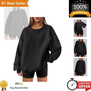 Comfy Crew Neck Fleece Pullover Sweatshirt for Women - Size XL Available - Picture 1 of 9