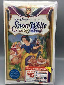 Walt Disney's Snow White and the Seven Dwarfs Masterpiece New Factory Sealed VHS - Picture 1 of 12