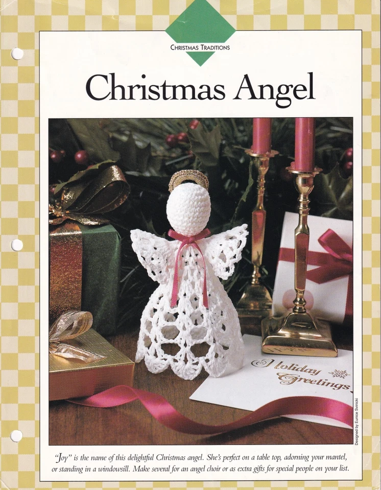CHRISTMAS ANGEL Crochet Pattern Vanna's Afghan Crochet Club - Image 1 of 1