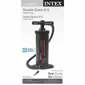 Bomba de mano Intex doble Quick III S, 14,5", negra - Imagen 1 de 6