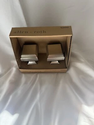 Allen + Roth 634452 Mezcla y combina níquel cepillado Curtian Rod Finals paquete de 2 Foto 1 de 3