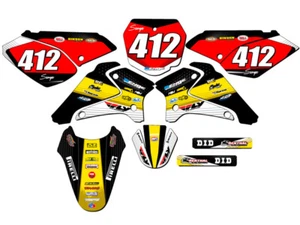 2001-2007 DRZ 125 RICOCHET Black Senge Graphics Kit Compatible with Suzuki - Picture 1 of 10