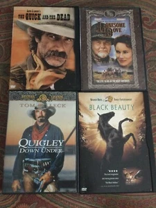 Family Movie Night 4 Western Movies DVD Lot Lonesome Dove Scratch Free - Picture 1 of 7