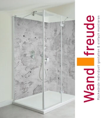 Duschrückwand Alu Steinwand Duschrückwände Einzel und Ecklösung Fliesenersatz - Bild 1 von 3