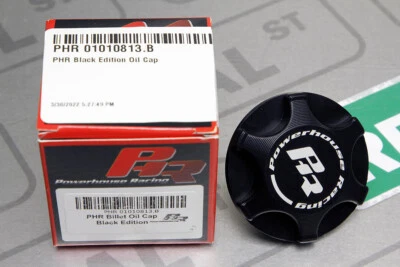 PHR Black Edition Oil Cap for Supra TT MK4 93-98 JZA80 2JZ-GTE PHR 01010813.B - Image 1 of 4