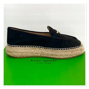 Alpargatas de gamuza Eastwell negras talla 9 B KATE SPADE NEW YORK - Imagen 1 de 10