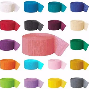 24 rollos de papel crepé 81 pies - Streamer decoración banderín 24 metros - 19 colores - Imagen 1 de 1