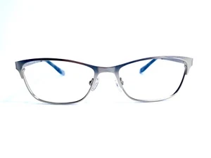 VTG Catherine Deneuve Silver Blue Cat Eye Oval Eyeglasses CD0408 009 52 16 135 - Picture 1 of 8
