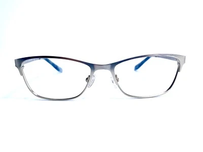 VTG Catherine Deneuve Silver Blue Cat Eye Oval Eyeglasses CD0408 009 52 16 135 - Image 1 of 4