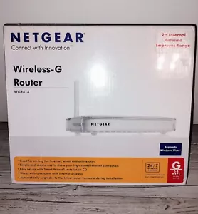 New Netgear Wireless-G Router WGR614 54 Mbps 2.4GHz 4-Port 10/100 - Picture 1 of 8