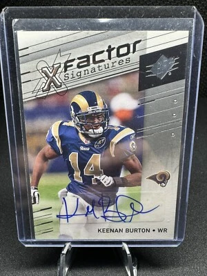 2009 SPx X Factor Signatures Keenan Burton #X-BU Auto - Image 1 of 2