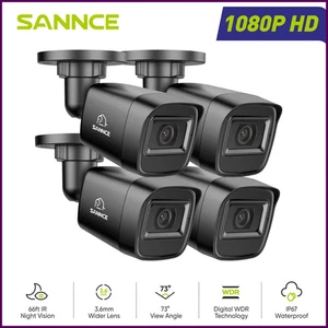 SANNCE HD 1080P Vollfarb Nachtsicht CCTV 2MP Überwachungskamera System Außen - Bild 1 von 28