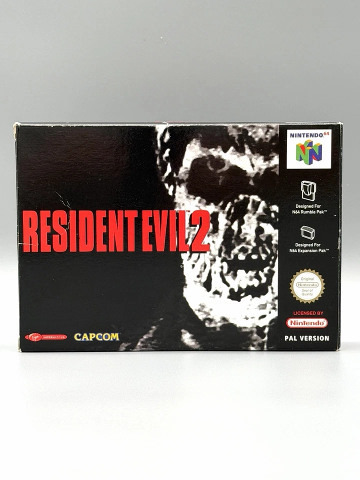 Resident Evil 2 N64 OVP CIB mit Acryl Case Zustand: Sehr Gut - Bild 1 von 4