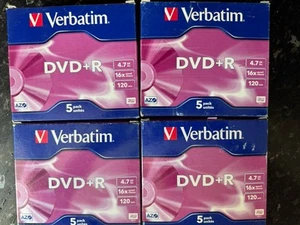 20x Verbatim DVD+R jewel Case Sealed x16 speed - Bild 1 von 4