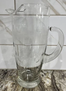 Glass Cocktail Martini Pitcher with Handle Vintage Mimosa Breakfast Juice - Picture 1 of 24