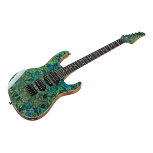 Suhr Modern Set Neck Custom Shop Waterfall Burl Maple HSH TA - Trans Algae *NEW* - Bild 1 von 12