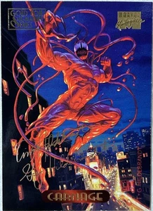 Carnage 1994 Fleer Marvel Masterpieces #20 Gold Foil Signature Series Insert (B) - Picture 1 of 10