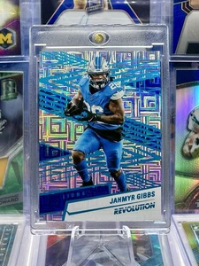 2025 Revolution LEVELS /499 Blue COLOR MATCH Holo Jahmyr Gibbs Detroit Lions - Picture 1 of 2