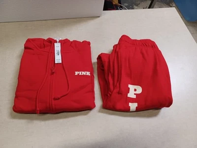 ROSA Ivy Fleece Campus Cremallera Completa Sudadera con Capucha y Hiedra Vellón Campus Bling Pantalones de Sudadera, S Foto 1 de 4