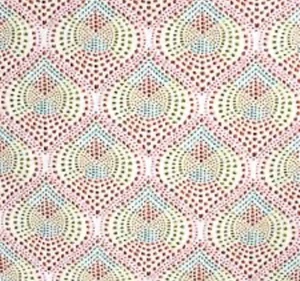 Schumacher Abstract Dot Mosaic Jacquard Uphol Fabric- Galina Pink - Picture 1 of 4