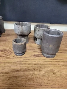 Williams Socket Set 4 Sockets 5/16 - 1 7/8- 2 - 2 3/16 - Picture 1 of 13