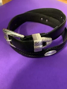 Cintura uomo in pelle nera Onyx by Brighton 34 nuova - Foto 1 di 5