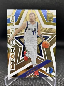 Luka Doncic 2022-23 Panini Donruss Elite Star Status Gold Parallel # /10 - Picture 1 of 8