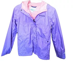 Girl’s Size Large Columbia Purple And Pink Arcadia Waterproof Walking Jacket - Picture 1 of 9